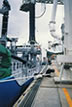 Loading of coal ash/at a thermal power station