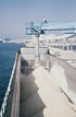 Stevedoring calcium sulfate